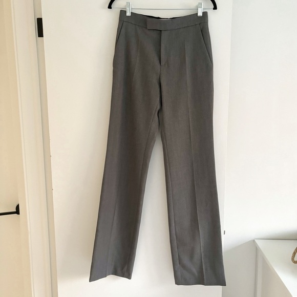 IRO Pants - Iro Paris Full Length Straight Leg Gray Trousers Pants Size 34